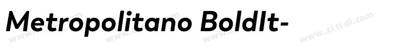Metropolitano BoldIt字体转换